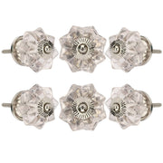 Clear Melon Glass Knob Chrome Finish - Perilla Home